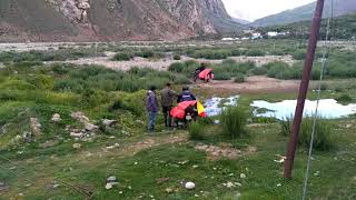 preview picture of video 'first stay at kelong leh ladakh bike trip'