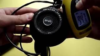 Video thumbnail for Grado Prestige Series SR80 headphone review and SPL dB test by Techscrew
