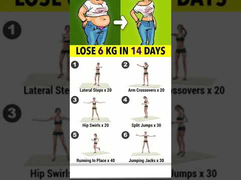 Lose 6 kg in 14 days #fitnesschallenge #shorts #weightloss