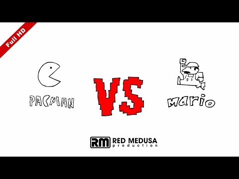 Animated Versus - Mario VS PacMan FullHD