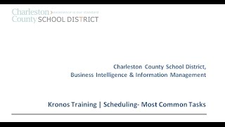Kronos | Scheduling