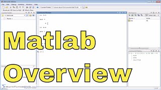 Matlab Online Tutorial - 01 - The User Interface, Part 1