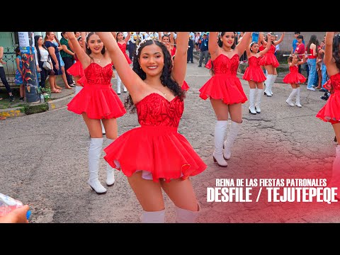 Desfile de la Reina de las Fiestas Patronales Alison Escobar Tejutepeque, Cabañas, 2025