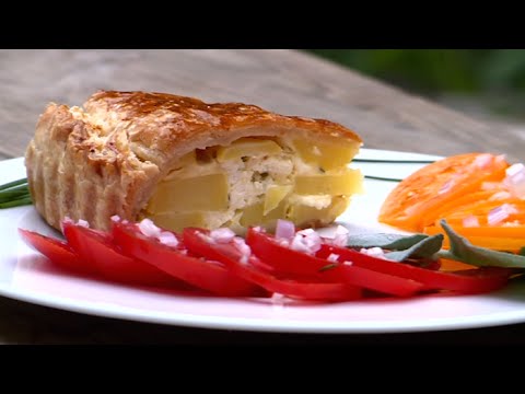 Pâté de pommes de terre au crottin de Chavignol