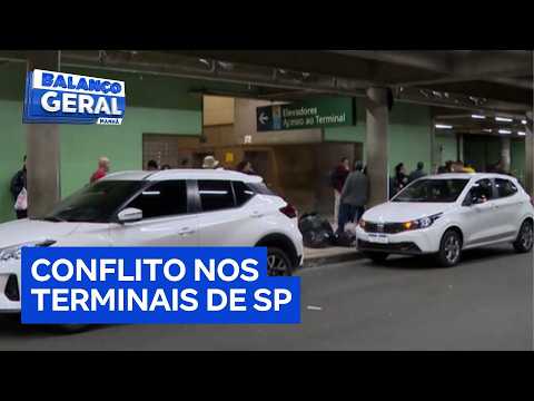 Motoristas ilegais ameaçam taxistas e passageiros nos terminais de São Paulo
