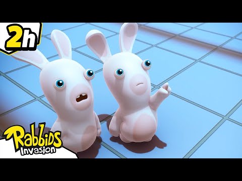 Big Compilation 2H The Rabbids are stuck!  | RABBIDS INVASION | New episodes | Cartoon for kids