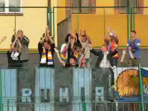 Doping kibiców Orkana Rumia na meczu IV-ligi. Bytovia Bytów - Orkan Rumia 0:0 2007-09-22