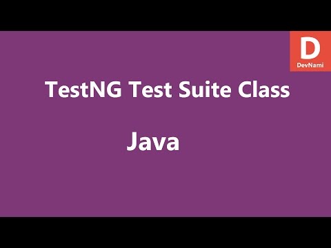 Java TestNG Test Suite Class