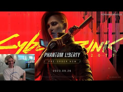 xQc Reacts to Cyberpunk 2077  Phantom Liberty | Gamescom