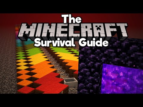 Pixlriffs - Linking Portals on the Nether Roof! ▫ The Minecraft Survival Guide (Tutorial Let's Play) [Part 294]