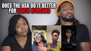 🇿🇦 American Couple Reacts “Does the USA Do It Better for SOUTH AFRICANS?” Pt 4