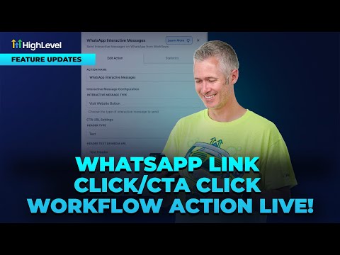 WhatsApp Link/CTA Click Workflow Action Live!