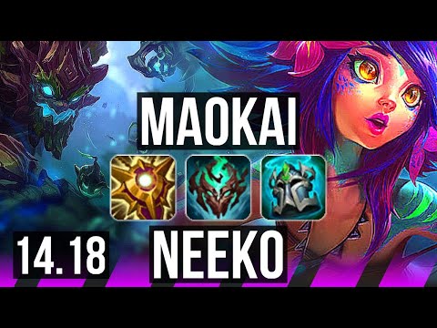 MAOKAI & Kai'Sa vs NEEKO & Karthus (SUP) | 23k DMG, 6/5/30 | EUW Grandmaster | 14.18