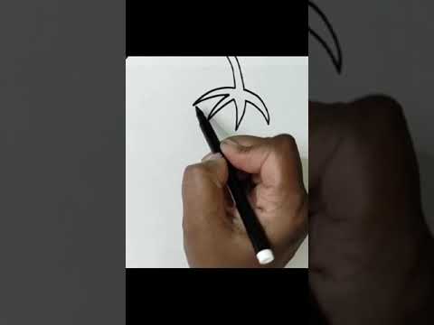 How to draw a Brinjal | Fruits drawing