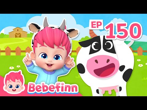 Lola the CowㅣEP150ㅣAnimal Songs for KidsㅣBebefinn Nursery Rhymes