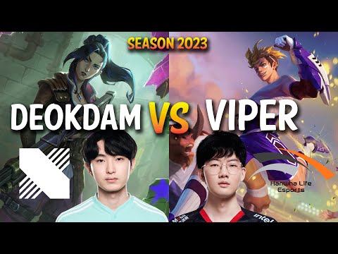 DRX Deokdam vs HLE Viper - Caitlyn vs EZREAL ADC - KR Ranked