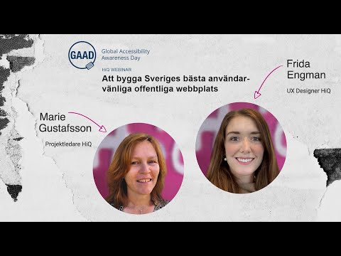 HiQ Webinar: Att bygga Sveriges bästa användarvänliga webbplats