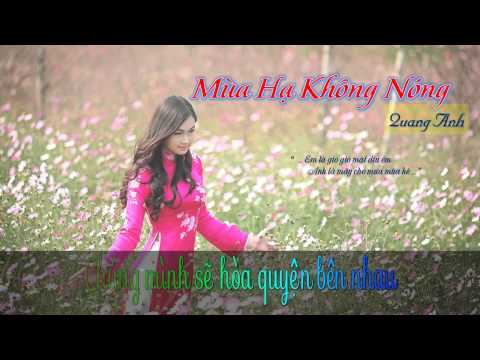 Mùa Hè Không Nóng - Quang Anh || [ Lyric + Karaoke Video ]