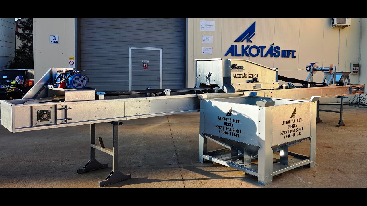 Alkotás SZB-30/40 felsőpályás betároló szalagok – szemes termény szalagos betároló rendszer