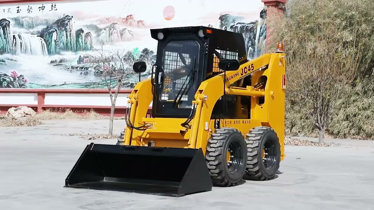 Hengwang JC-45 skid steer loader with built-in cab
