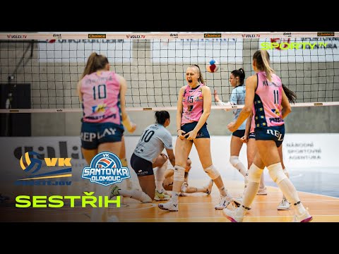 VK Prostějov vs. VK Šantovka Olomouc UP 3:2 | DATART Extraliga ženy | SESTŘIH