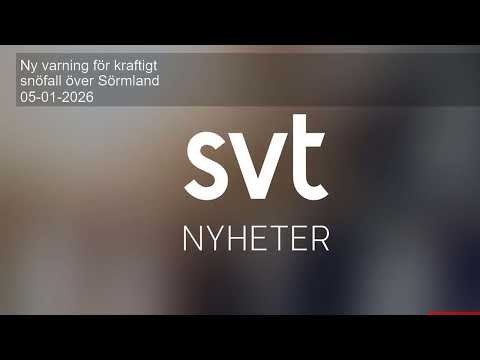 Ny varning för kraftigt snöfall över Sörmland