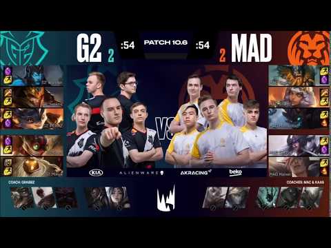 G2 vs. MAD G5 | Highlights Playoffs Round 1 Game 5 | G2 Esports vs. MAD Lions | LEC Spring 2020
