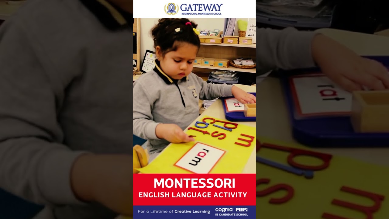 Montessori Education - English Language activity