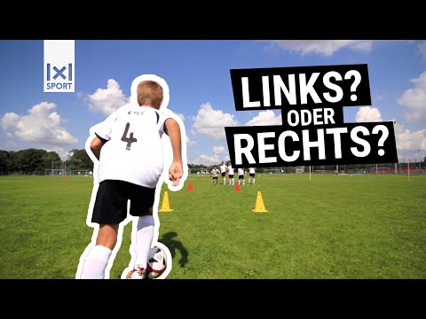 Fußball-Torschußübung die Reaktions- und Handlungsschnelligkeit trainiert | Blinker