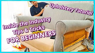 DIY HOW TO UPHOLSTER A COUCH  STEP BY STEP HOW TO 