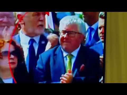 Spontaniczne powitanie prezesa Polski przez mieszkańców Opoczna.
