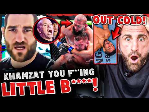 REACTIONS to Khamzat Chimaev DOMINATING Dricus Du Plessis + Aaron Pico KNOCKED OUT COLD! UFC 319