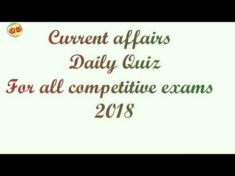 10 JULY 2018 करेंट अफेयर्स   English #6 Daily Current Affairs Booster 10TH July -Question Bazaar
