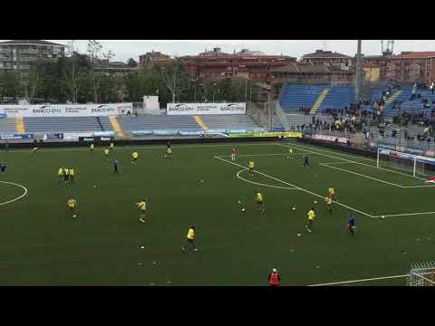 Pergolettese-Modena: il riscaldamento dei gialloblu