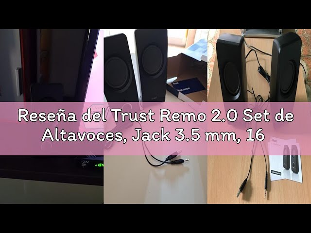 Vídeo relacionado con Trust Remo 2.0 Set de Altavoces, Jack 3.5 mm, 16 W, 50-20000 Hz Respuesta Frecuente, Sistema de Altavoces Alámbrico USB para PC, Ordenador, Portátil, Oficina - Negro