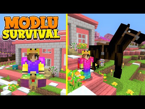 UÇAN HAYVANLAR - DEV ŞÖVALYE ATI - Minecraft Modlu Survival #22 @AtariKafa