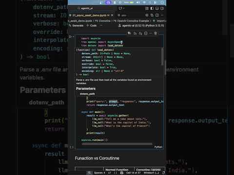 Don't Build AI Agents Without THIS Python Feature | Coroutine - async & await  #agenticai