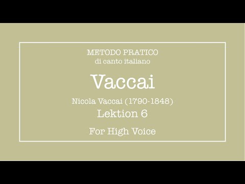 Vaccai - Lesson 6 - High