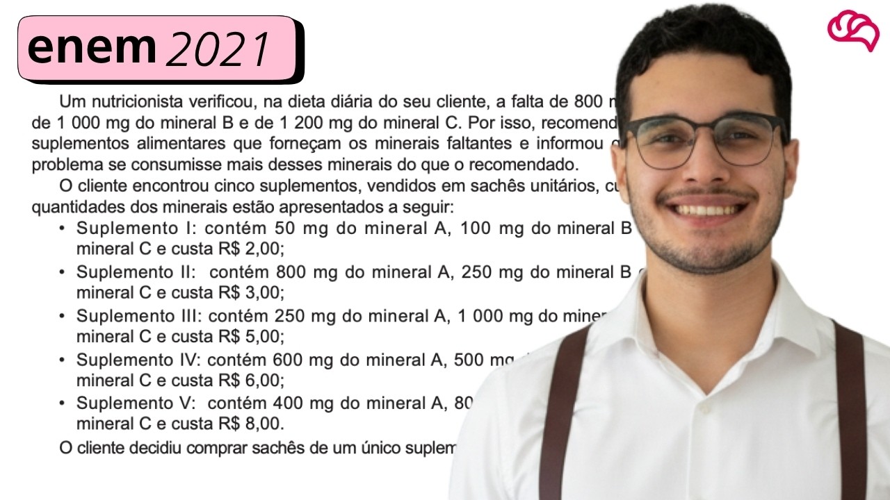 Resolução em Vídeo — Questão 160 ENEM 2021