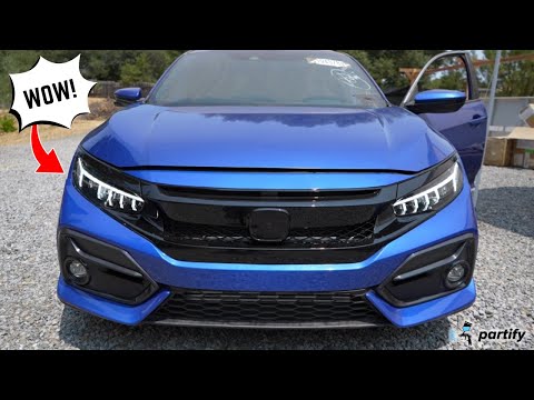 Honda Civic Front Bumper & Type-R Grill Install! - 10th Gen Honda Civic Si Rebuild