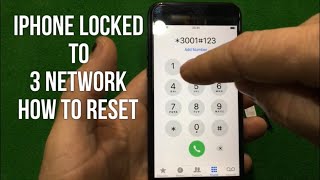 IPHONE Sim Locked To 3 Network (How To Reset) Code