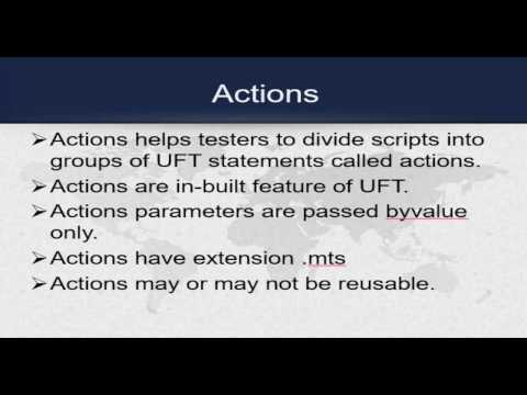 UFT(QTP) Tutorials for Beginners :  9 - UFT Actions | Types of Actions