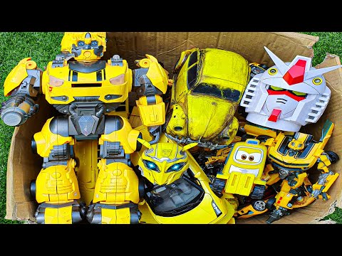 Yellow car is in the box - Bumblebee, Optimus Prime Transformers Movie, Autobots Full Mainan Robot!