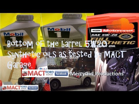 Bottom of the barrel 5W20 Synthetic oils as tested by MACT Garage