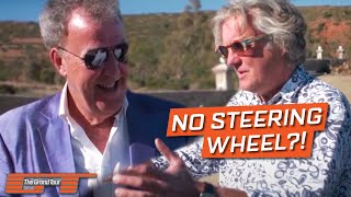 James May Tries To Drive A Car WITHOUT A Steering Wheel | The Grand Tour