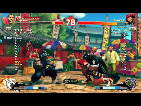 ◢ Vinsomniac ( Balrog ) Vs Four Wude ( Akuma ) - USF4 PC 1080p ◣