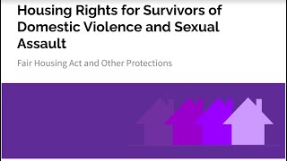 Addressing Housing Barriers for Survivors of Domestic Violence