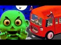 Spooky Scary Wheels On The Bus NEW 3D Spooky Songs For Kids PopTeenToons