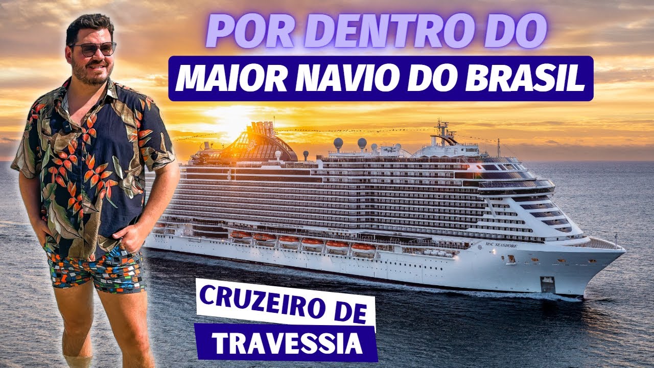 COMO É O CRUZEIRO DE TRAVESSIA ENTRE MIAMI E BRASIL NO NAVIO MSC SEASHORE COM PREÇOS E TOUR COMPLETO