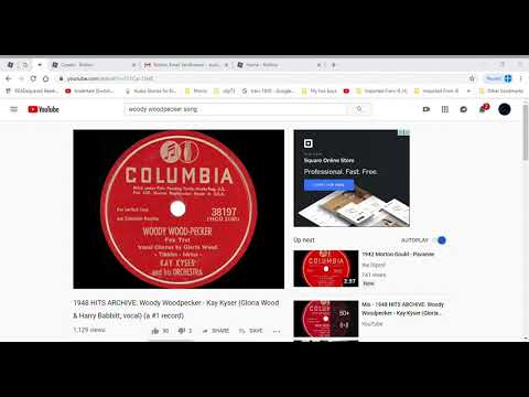 2 1948 HITS ARCHIVE  Woody Woodpecker   Kay Kyser Gloria Wood & Harry Babbitt, vocal a #1 record   Y